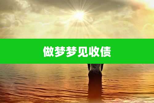 做梦梦见收债