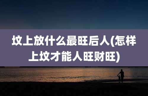 坟上放什么最旺后人(怎样上坟才能人旺财旺)