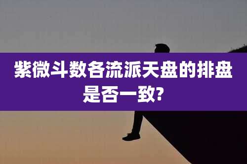 紫微斗数各流派天盘的排盘是否一致?
