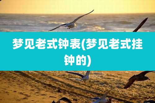 梦见老式钟表(梦见老式挂钟的)