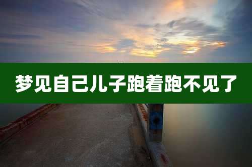 梦见自己儿子跑着跑不见了