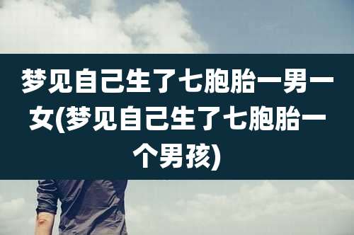 梦见自己生了七胞胎一男一女(梦见自己生了七胞胎一个男孩)
