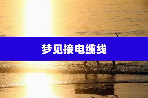 梦见接电缆线