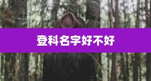 登科名字好不好