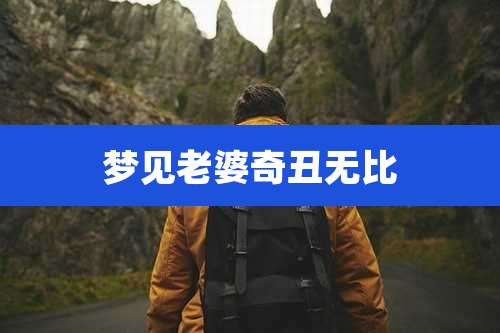 梦见老婆奇丑无比