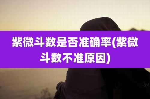 紫微斗数是否准确率(紫微斗数不准原因)