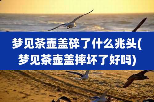 梦见茶壶盖碎了什么兆头(梦见茶壶盖摔坏了好吗)