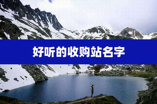 好听的收购站名字