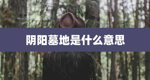 阴阳墓地是什么意思