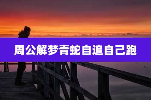 周公解梦青蛇自追自己跑