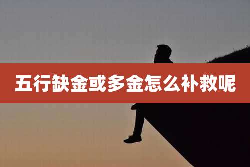 五行缺金或多金怎么补救呢