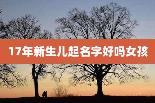 17年新生儿起名字好吗女孩