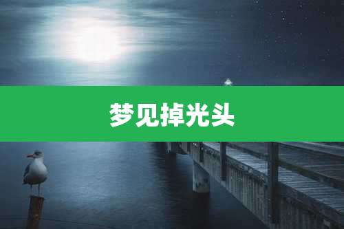 梦见掉光头