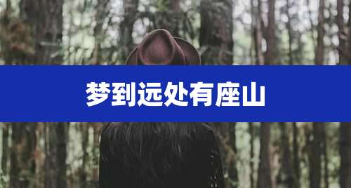 梦到远处有座山