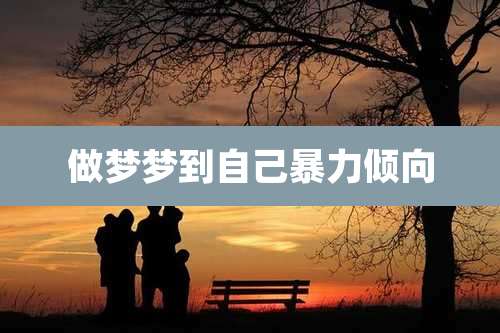 做梦梦到自己暴力倾向