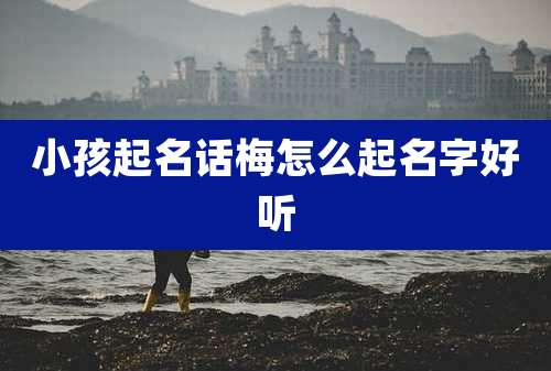 小孩起名话梅怎么起名字好听