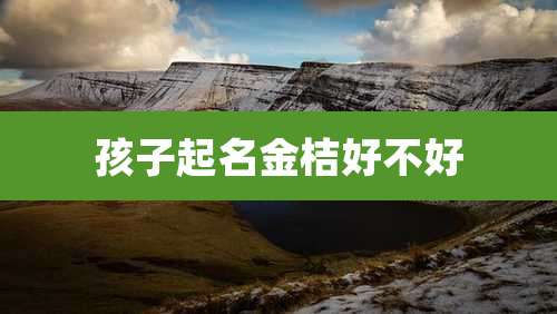 孩子起名金桔好不好