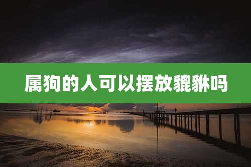 属狗的人可以摆放貔貅吗