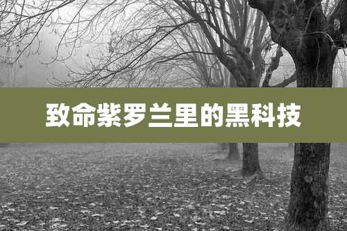 致命紫罗兰里的黑科技