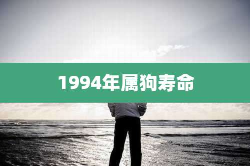 1994年属狗寿命
