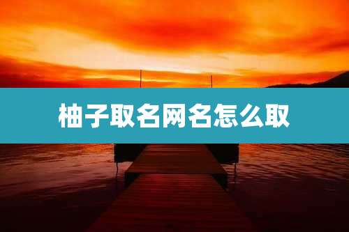 柚子取名网名怎么取