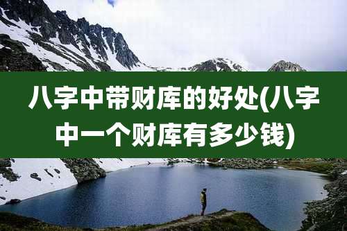 八字中带财库的好处(八字中一个财库有多少钱)