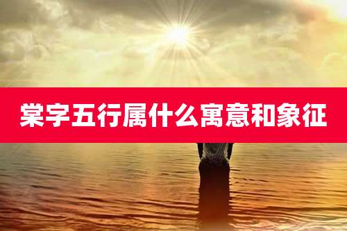 棠字五行属什么寓意和象征