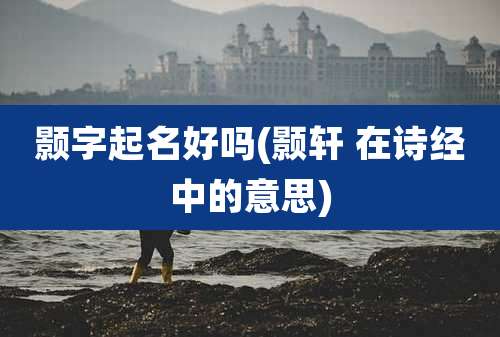 颢字起名好吗(颢轩 在诗经中的意思)