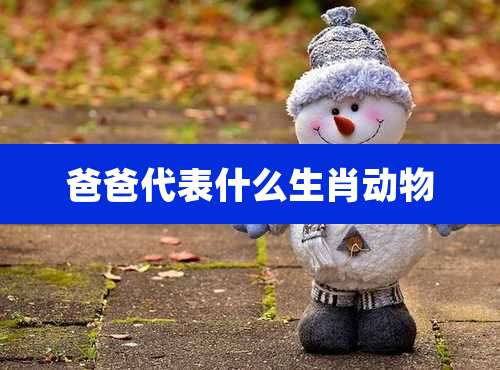 爸爸代表什么生肖动物