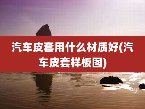 汽车皮套用什么材质好(汽车皮套样板图)