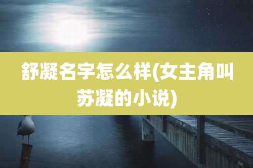 舒凝名字怎么样(女主角叫苏凝的小说)