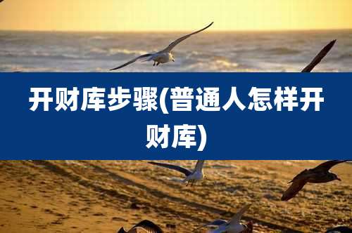 开财库步骤(普通人怎样开财库)