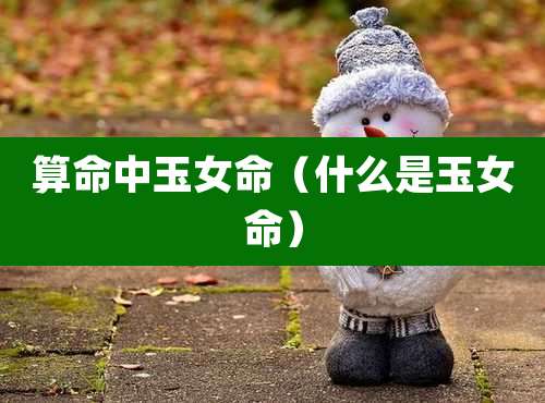 算命中玉女命（什么是玉女命）