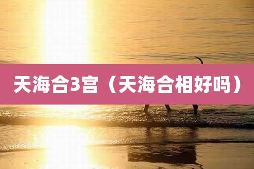 天海合3宫(天海合相好吗)