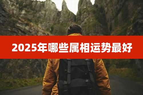 2025年哪些属相运势最好