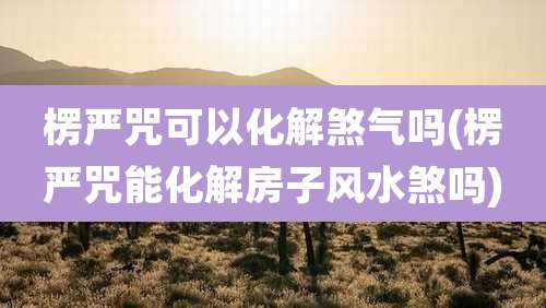 楞严咒可以化解煞气吗(楞严咒能化解房子风水煞吗)