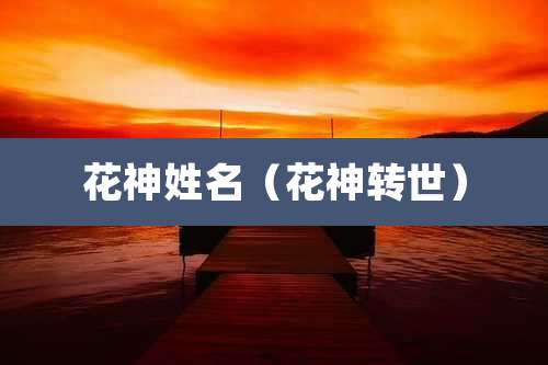 花神姓名（花神转世）