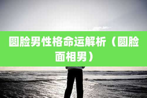 圆脸男性格命运解析(圆脸面相男)