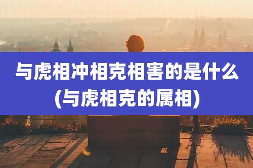 与虎相冲相克相害的是什么(与虎相克的属相)