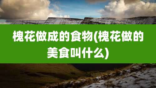 槐花做成的食物(槐花做的美食叫什么)