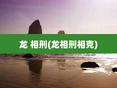 龙 相刑(龙相刑相克)