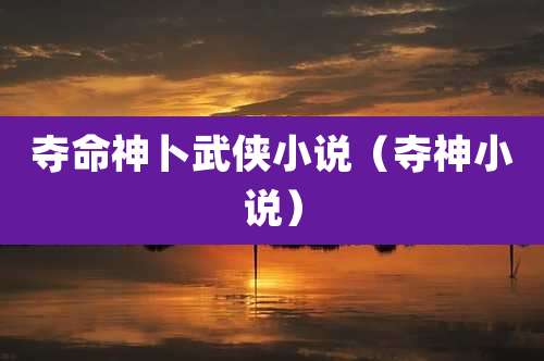 夺命神卜武侠小说（夺神小说）