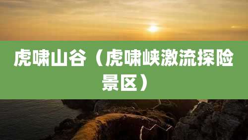 虎啸山谷(虎啸峡激流探险景区)