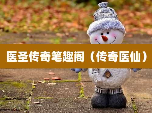 医圣传奇笔趣阁(传奇医仙)