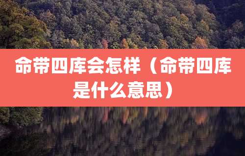 命带四库会怎样(命带四库是什么意思)