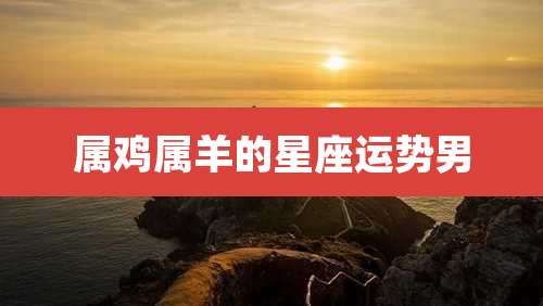 属鸡属羊的星座运势男