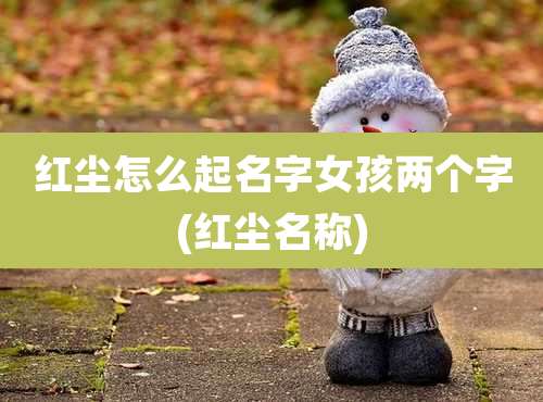 红尘怎么起名字女孩两个字(红尘名称)