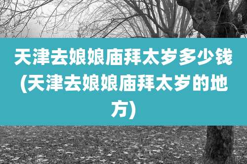 天津去娘娘庙拜太岁多少钱(天津去娘娘庙拜太岁的地方)
