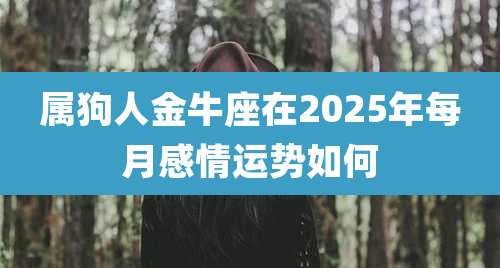 属狗人金牛座在2025年每月感情运势如何