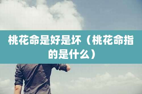 桃花命是好是坏(桃花命指的是什么)